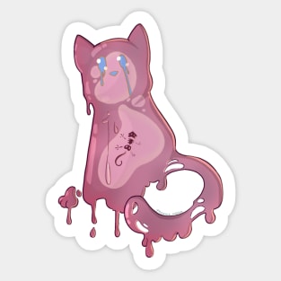 Space Cat - Pink Alien Slime Sticker